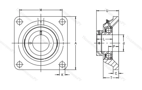 Подшипниковый узел  PCJ 30-XL-N в Астрахани