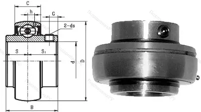 Корпусный подшипник UC 203 в Астрахани