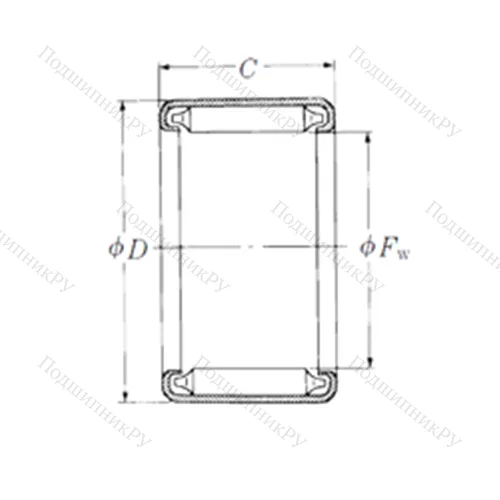 Подшипник игольчатый радиальный B-2 1/2 5