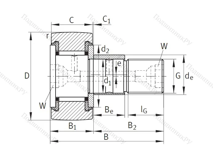 Подшипник KRE 22 PP A