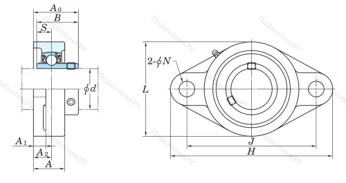 Подшипниковый узел UCFL 213 J в Астрахани