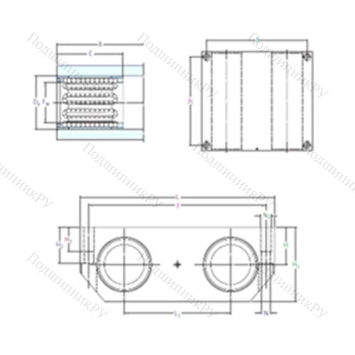 Подшипник шариковый линейный LQBR 30-2LS