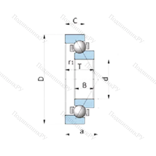 Подшипник шариковый радиально-упорный F-234976.04