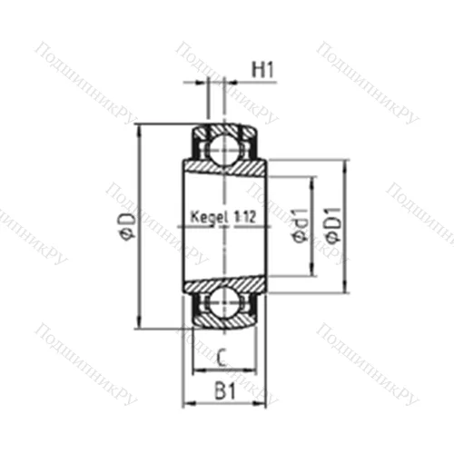 Подшипник шариковый радиальный UK 210