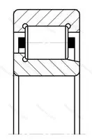Подшипник NJ 309ECMA размер 45x100x25