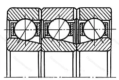 Подшипник  1246918 размер 90x125x54