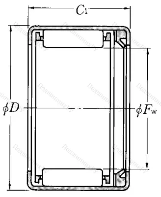 Игольчатый подшипник HK 1514 L/3AS от производителя  NTN