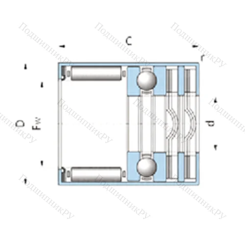 Подшипник комбинированный F-93441