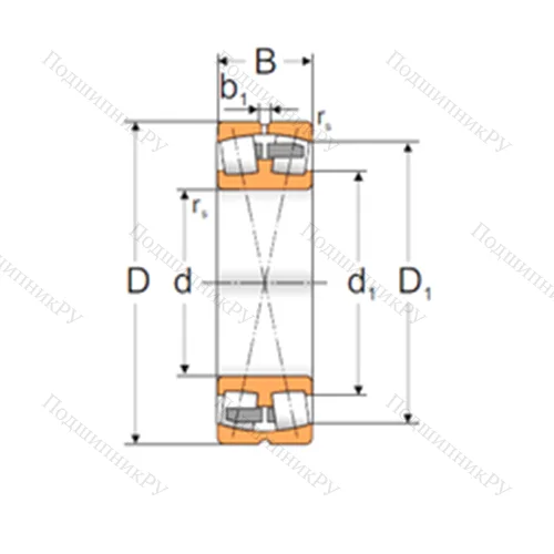 Подшипник роликовый радиальный самоцентрирующийся 22317 JBW 33