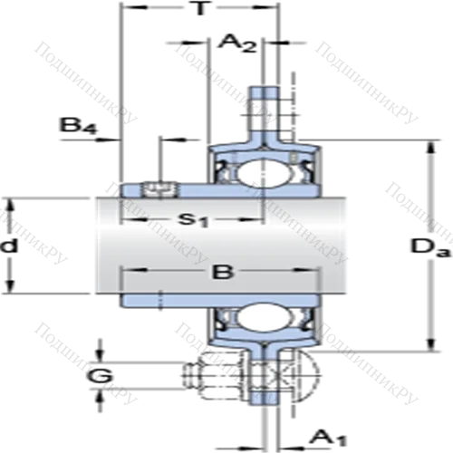 Фланцевые подшипниковые узлы типа Y (литой корпус, круглый фланец, крепление стопорными винтами) PF 17 RM