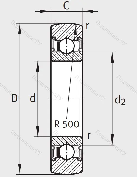 Подшипник LR 201 2RSR