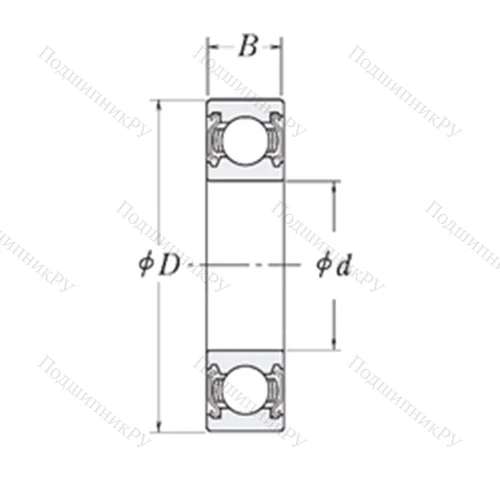 Подшипник шариковый радиальный MJ 1.1/4-2Z