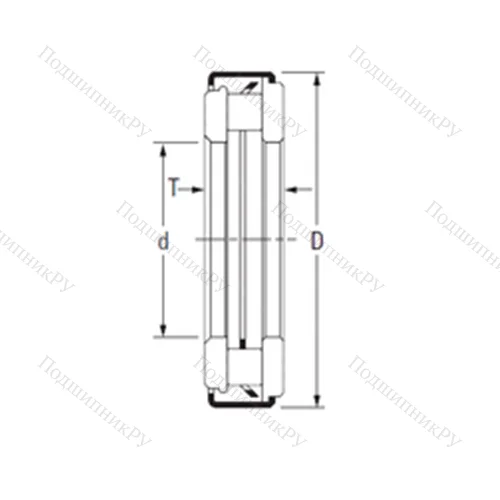 Подшипник игольчатый упорный ARZ 11 35 54