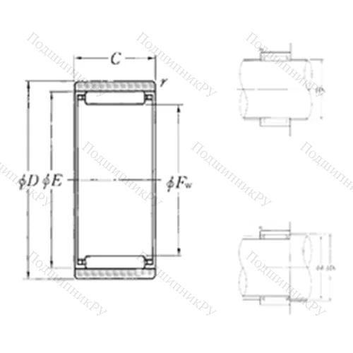 Подшипник игольчатый радиальный RNAO-85?105?30