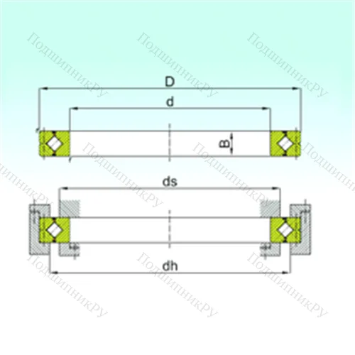Подшипник роликовый опорно-поворотный CRB 12025