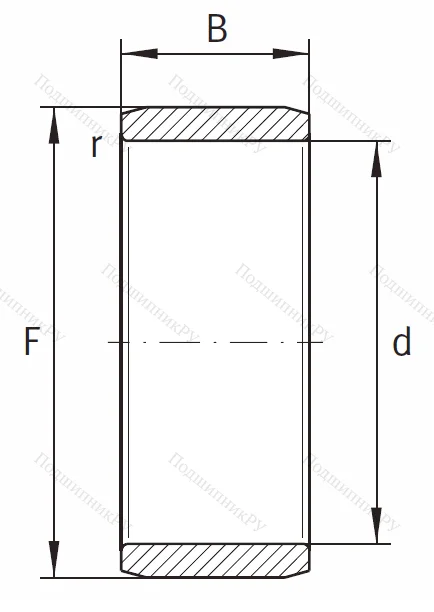 Игольчатый подшипник внутреннее кольцо IR 35x40x30 XL