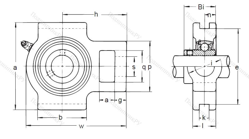 Подшипниковый узел UCT 311