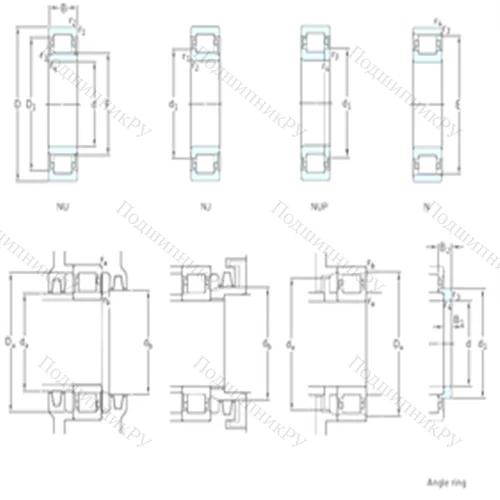 Подшипник роликовый радиальный NJ 410 от производителя  SKF