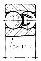 Подшипник  1312K (111312) размер 60x130x31