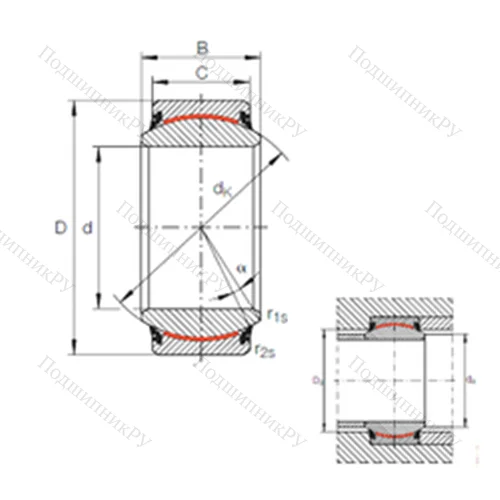 Подшипник скольжения сферический
