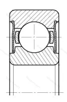 Подшипник  80106 (6006-ZZ) размер 30x55x13