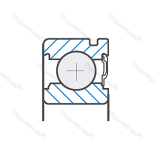 Подшипник шариковый радиальный AB 41376.YS 04