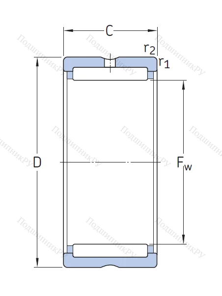 Игольчатый подшипник RNA 6902