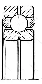 Подшипник QJ 220N 2 размер 100x180x34