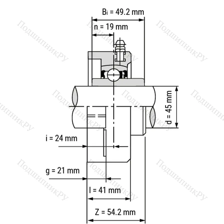 Подшипниковый узел SSUCFLPL 209-W - Вал: 45 мм