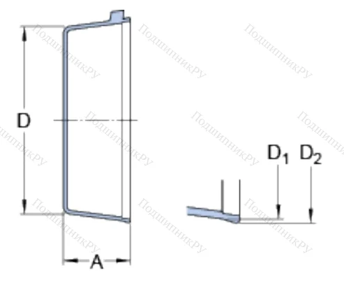 Торцевая крышка ECY 205 в Астрахани