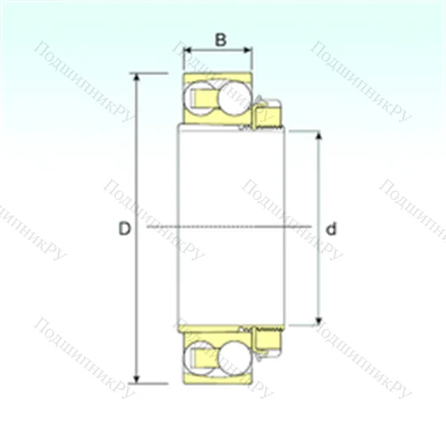 Подшипник шариковый радиальный самоцентрирующийся 2306 K+H 2306