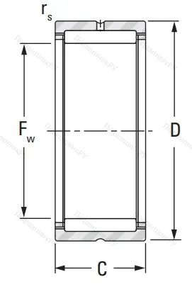 Игольчатый подшипник RNA 4906