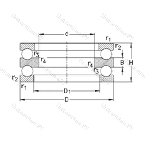 Подшипник шариковый упорный 52224-MP