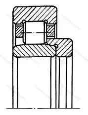 Подшипник  NU 332+HJ 332 (52332) размер 160x340x83/68