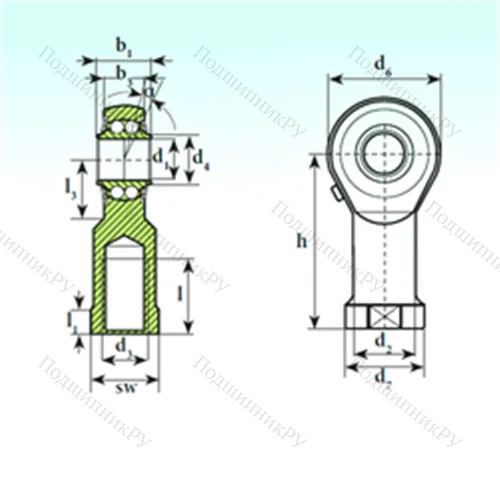 Подшипник шариковый радиальный самоцентрирующийся TSF 25 BB