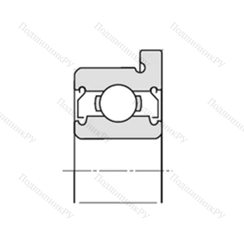 Подшипник шариковый радиальный F-FLW 689ZZ