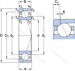 Подшипник 7028 CD/HCP 4AH 1 в Астрахани