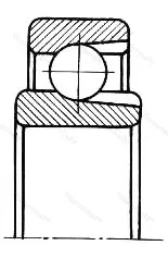 Подшипник  900803 размер 17x26x6/7 от производителя  ГПЗ-2