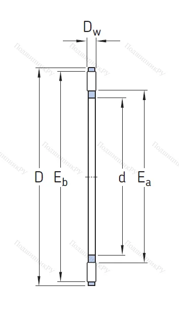 Игольчатый подшипник подшипник AXK 3552