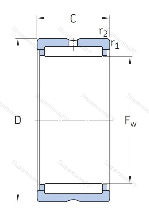Игольчатый подшипник NK 47/20