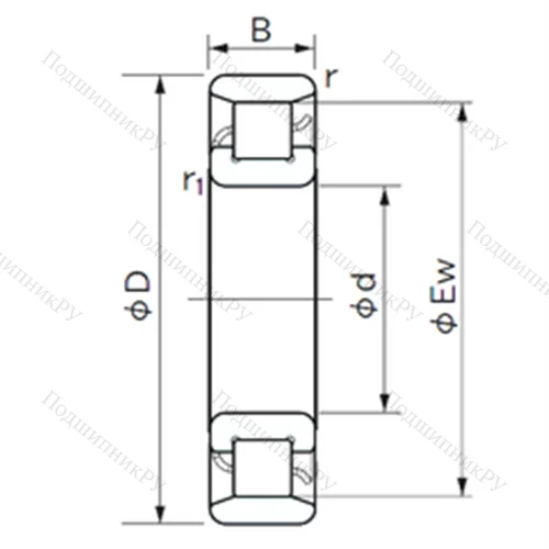 Подшипник роликовый радиальный N 203