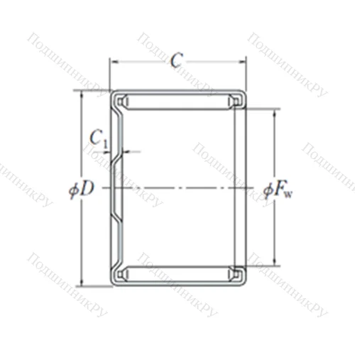 Подшипник игольчатый радиальный MF-3026