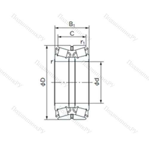 Подшипник роликовый радиально-упорный 130KBE 031