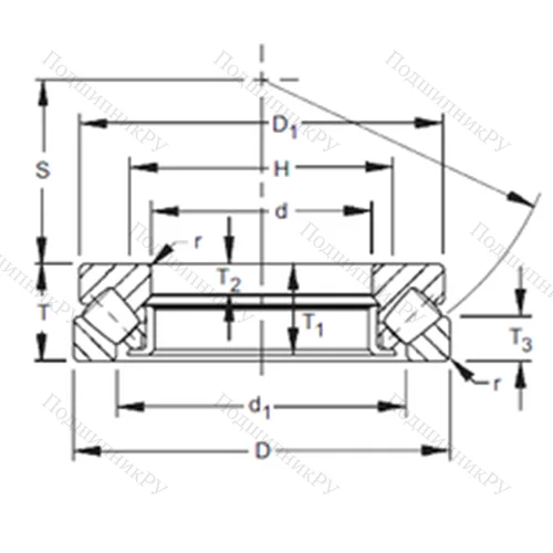 Подшипник роликовый упорно-радиальный 294/500