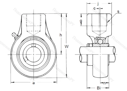 Подшипниковый узел UCECH 205 в Астрахани