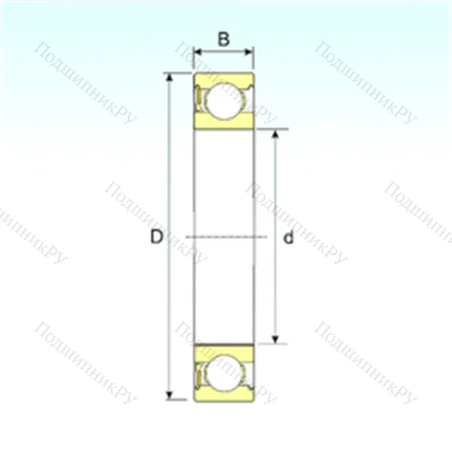 Подшипник шариковый радиальный 61903-RZ