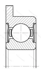 Подшипник  3880096 размер 6x15x7