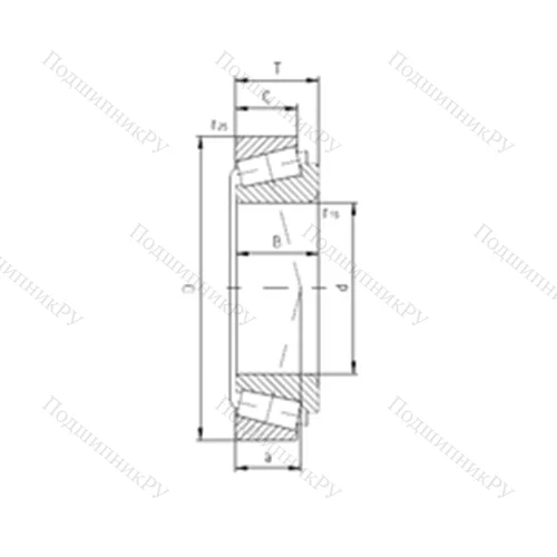 Подшипник роликовый радиально-упорный PLC 64-7