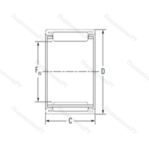 Подшипник игольчатый радиальный BTM 1819