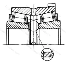 Модификация подшипника 22-697815Л размер 75x130/136x79